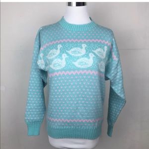 Fairy Kei Vintage Pastel Sweater Kawaii Blue